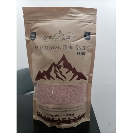 Organic Himalayan pink salt fine 2LB (908G)