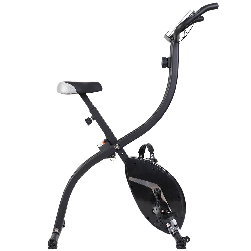 Folding Exercise Bike Home Bicycle Magnetic Control Fitness Fixed Machine 