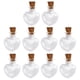 thumbnail image 1 of 10 tapones de corcho de vidrio con forma de corazón para botellas de deseos, botellas en miniatura para hacer tú mismo, 1 of 6