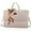 Khaki Pu, variant on Kamlui Stylish PU leather Waterproof 15.6 Inch Laptop Bag for Women, Creamy-white