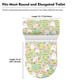 thumbnail image 6 of HELLHERO Toilet Cover Set 17"x21" Soft Washable for Bathroom Accessories Cartoon Rabbit, 6 of 6