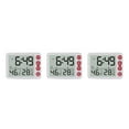 thumbnail image 4 of Cateissary Alarma digital Ángulo de plástico ajustable Pantalla acrílica de 7,48 pulgadas Proyector Reloj Oficina Hotel Termómetro Relojes Type1 NO1, 4 of 6