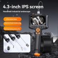 thumbnail image 4 of Endoscope Camera 4.3 Inch Lens HD 1080P Car Inspection Borescope IP67 Waterproof Sewer Camera with LED, 4 of 5