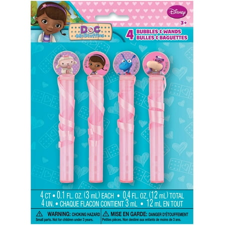 Doc McStuffins Bubble Party Favors, 4ct