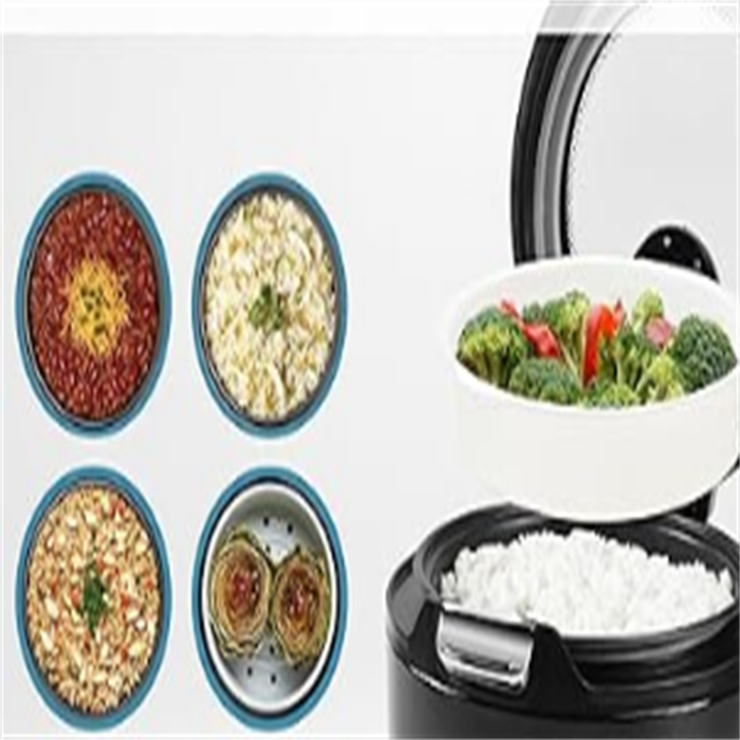Professional Touch Glass Lid, Food Steamer, Slow Cooker, Multicooker with 11 Preset Functions, Steam Tray, Measuring Cup, Rice Spatula, 20 Cooked