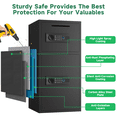 thumbnail image 4 of Opentiny 6.5 Cuft Large Biometric Fingerprint Safe Fireproof Waterproof, Anti-Theft Money Safe Box with Deposit Slot & Dual Alarm System, Backlit Keypad Security Document Safe for Home Office Hotel, 4 of 7