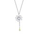 thumbnail image 1 of Colgante con dije de flor de color blanco plateado con margaritas de primavera para mujeres, niñas y adolescentes, 1 of 2