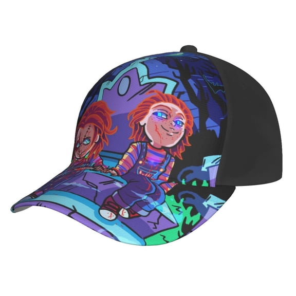 Child Cartoon Play Chucky Unisex Baseball Cap Adjustable Trucker Dad Hat Anti UV Sun Hats Snapback Hat For Men And Women