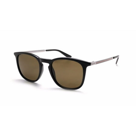 Gucci GG 1130 CVS Black Ruthenium/Brown Lens Square Sunglasses