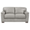 thumbnail image 1 of ACME Cornelia Coussin de Chaise d'Amour en Cuir Gris Perle, 1 of 2
