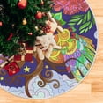 thumbnail image 5 of Coolnut Mardi Gras Christmas Tree Skirt Tree Skirt for Holiday Party Home Christmas Day Ornaments36", 5 of 6