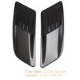 thumbnail image 2 of HEALEEP 1 Pair Engine Air Vent Cover Carbon Fiber Pattern Simulated Airflow Covers for Car Modification, 2 of 8