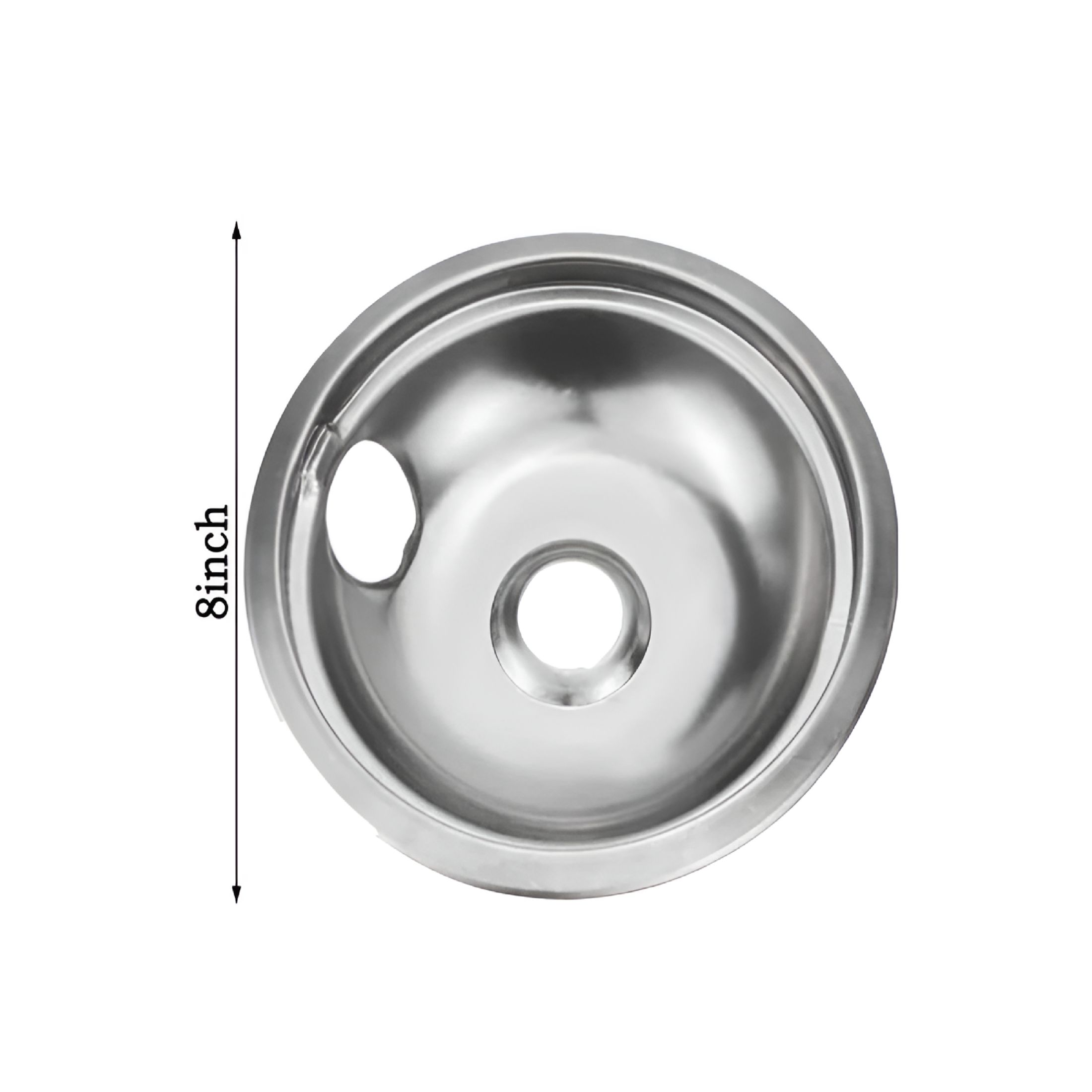 HIBIBUD 2026 New 4-Piece Stainless Steel Stove Pans Replacement Burner Covers for Gas Range for Home,Apartment,Dorm,Kitchen