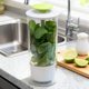 thumbnail image 2 of Tarro para hierbas, para refrigerador, con ranuras de ventilación y orificios de drenaje, para conservar cilantro y prolongar la frescura, regalo para entusiastas de la cocina., 2 of 8