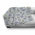 thumbnail image 3 of Winter Soft Flannel Fleece Throw Blanket, Pastel Colored Detailed Floral Snow Blizzard Pattern, Cozy Plush for Indoor and Outdoor Use, 50" x 60", Multicolor, by Ambesonne, 3 of 6