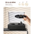thumbnail image 2 of Tocadiscos de vinilo Qlearsoul ONE-S Bluetooth 33/45 RPM negro, 2 of 6