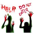 thumbnail image 1 of Kearding 2 uds pegatinas de terror de Halloween calcomanías de arte autoadhesivas decoración de accesorios de fiesta para pegatinas de espejo de ventana Kits de decoración para fiestas Kearding HA000312-00B, 1 of 1