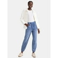 thumbnail image 4 of Time and Tru Women's High Rise Parachute Jogger Pants, 28" Inseam, Sizes XS-XXXL, 4 of 5