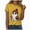Yellow, variant on TOWED22 Halloween Shirts for Women Cute Ghost with Coffee Pumpkin Shirts Cute Fall Short Sleeve Graphic Tee Tops(Yellow,XXL)