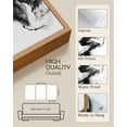 SHENIFY Black White Abstract Canvas Wall Art 16x24in3pcs Natural Framed ...