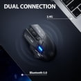 thumbnail image 2 of Ratón inalámbrico ergonómico INPHIC A9 Explorer Bluetooth 5.0 RGB 2400 DPI, 2 of 6