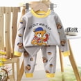 thumbnail image 2 of UAYOTSE Kids Thickened Thermal Pajama Set 6 12 18 24 Months 2T 3T 4T 5T 6T fit Pjs Soft Breathable Winter 2PCS Home Wear Size 3-6 Months, 2 of 3