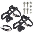 thumbnail image 1 of Pair Cycling Toe Harness Gym Bicycle Pedal Cover Bike Racing Shoes Tip Holder, 1 of 7