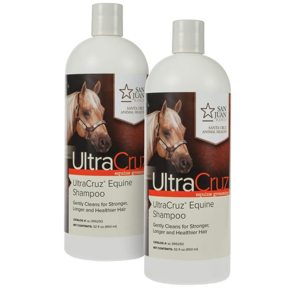 UltraCruz Equine Horse Shampoo Bundle, 2 x 32 oz Each