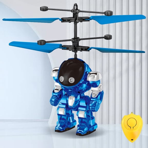 Meponn Flying Toys for Boys, Drones Toys for Ages 8-13 USB Charging, Induction Helicopter Hand Controlled with LED Light, Flying Orb Ball Indoor Outdoor Boys Girls Gifts , Blue