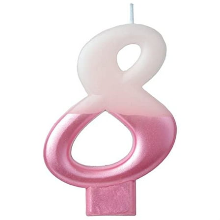 Pink"8" Candle | 1ct