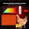 thumbnail image 4 of Coop Chicken Coop Heater 145 Watts Radiant Heat Chicken Heater Energy Efficient  Than Brooder Lamp Flat Panel Heater for Chicks Hens Dogs Cats and Other Pets Install by Stand, 4 of 7