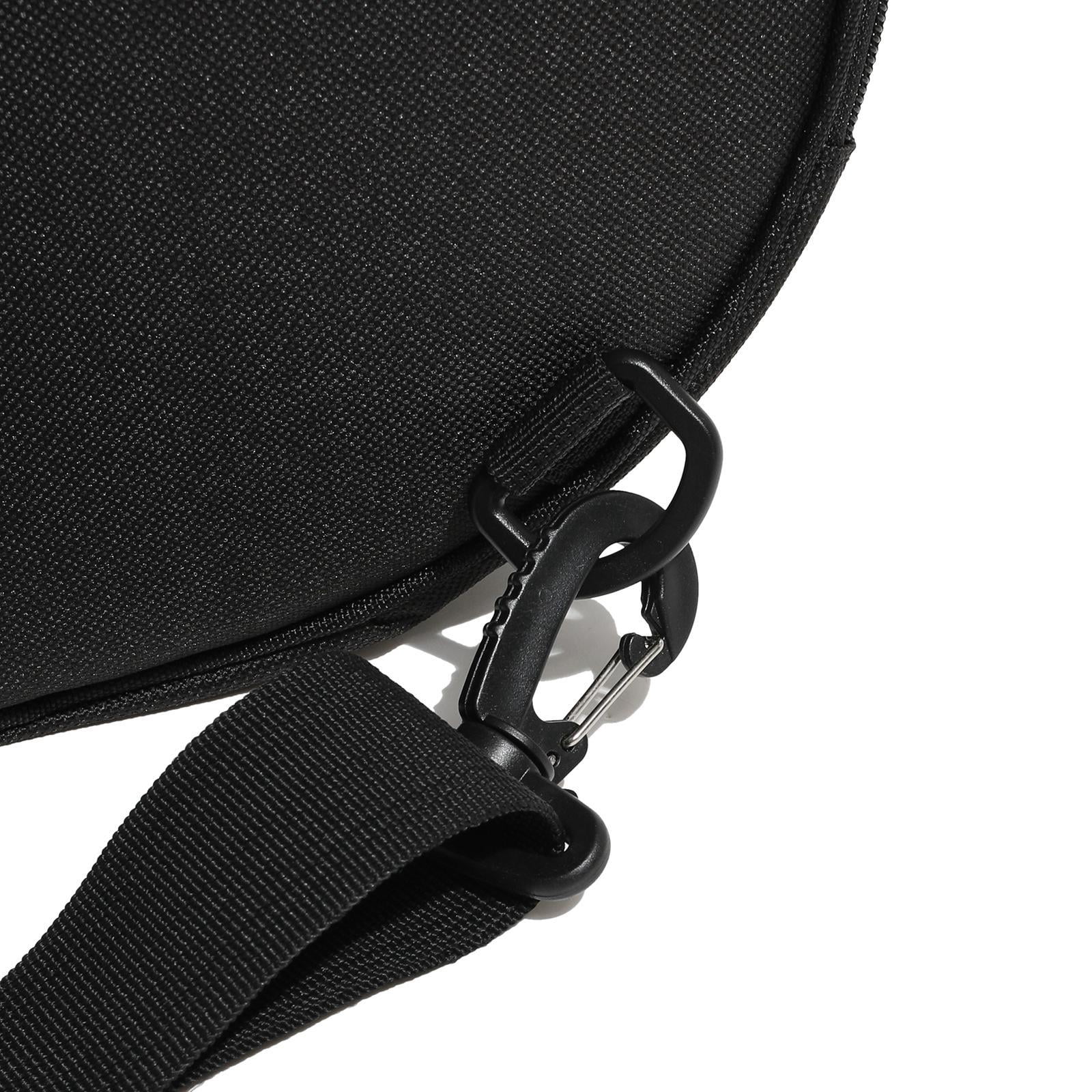 Baoblaze Tennis Bag Chest Shoulder Purse Women Tennis Racket Bag Black White