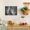 thumbnail image 6 of ADALE Modern Giclee Canvas Prints Wall Art Stretched Artwork Black and White Lion Pictures Wall Art for Bedroom Living Room Home Decorations Office Wall Décor Unframed 8x10 Inch, 6 of 7