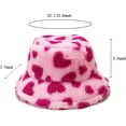 thumbnail image 4 of YooGuoGuo Winter Fluffy Fuzzy Bucket Hat Plush Furry Faux Fur Fisherman Hats Warm Hat for Women, 4 of 4