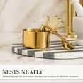 thumbnail image 4 of Styled Settings Gold Stainless Steel Measuring Cups and Spoons Set, 4 of 9