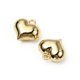 thumbnail image 1 of Alloy Charms Puffed Heart Charms Golden 12x12x6mm Hole: 1.4mm, 1 of 2
