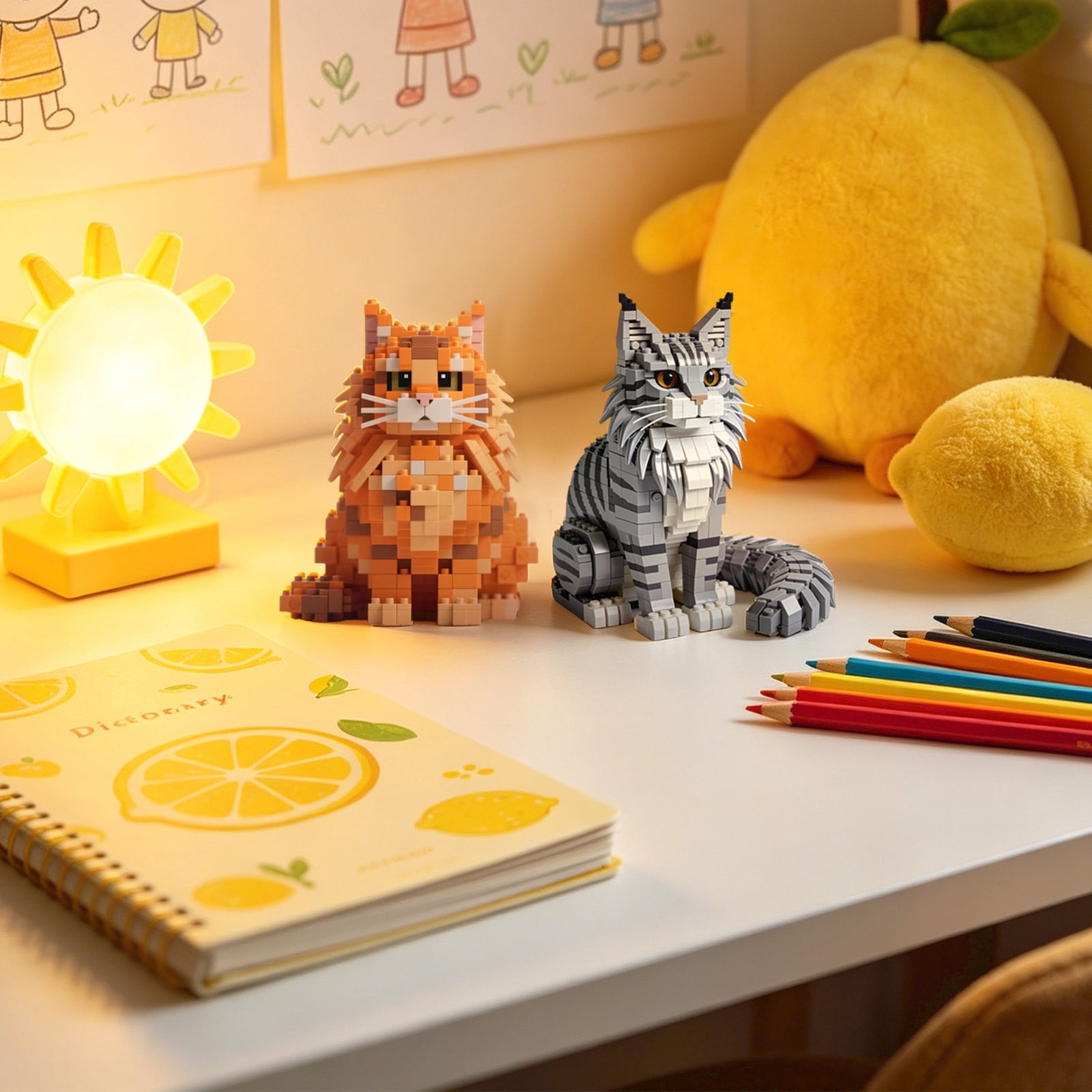 Cat Model Micro Mini Building Block Toys Sets: Reminiscent of Your Beloved Feline Gift & Decro Choice