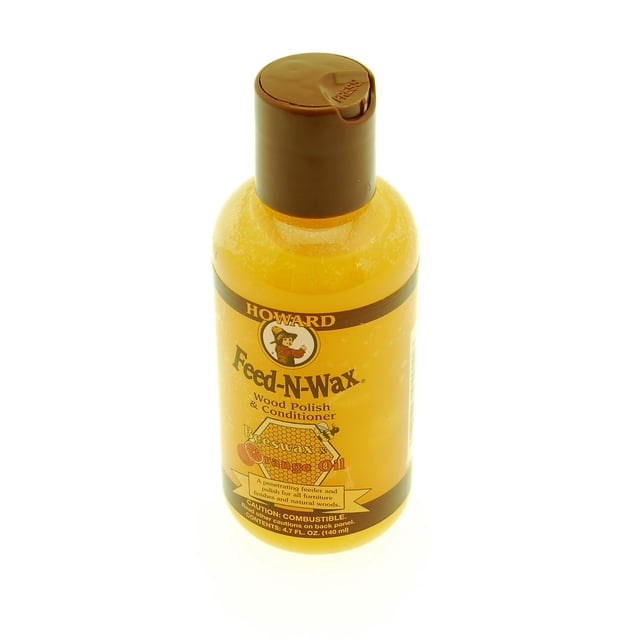 Cera para madera Howard Feed-N-Wax con cera de abeja y aceite de naranja 140 ml