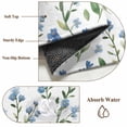 thumbnail image 6 of Blue Flowers Area Rugs 6'x9', Washable Small Throw Rugs for Kitchen Dining room, Spring Floral Farmhouse Leaves Rustic Indoor Outdoor Rug Non-Slip Low Pile Carpet Runner Reversible Floor Mats, 6 of 8
