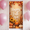 thumbnail image 5 of Wooden Background Happy Fall Banner Autumn Foliage Harvest Theme for Thanksgiving Party Indoor Decoration, 5 of 9