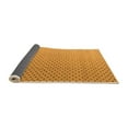 thumbnail image 2 of Ahgly Company Indoor Round Solid Orange Modern Area Rugs, 6' Round, 2 of 4