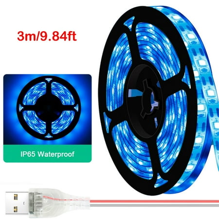 

Plant Light Strip SynCont LED Plant Indoor Growing Lamp 6.56ft USB non-adjustable Brightness Waterproof Flexible Light for Small Plant Area Greenhouse Home Plant Flower Seeds Plant Shelf Ice Blue