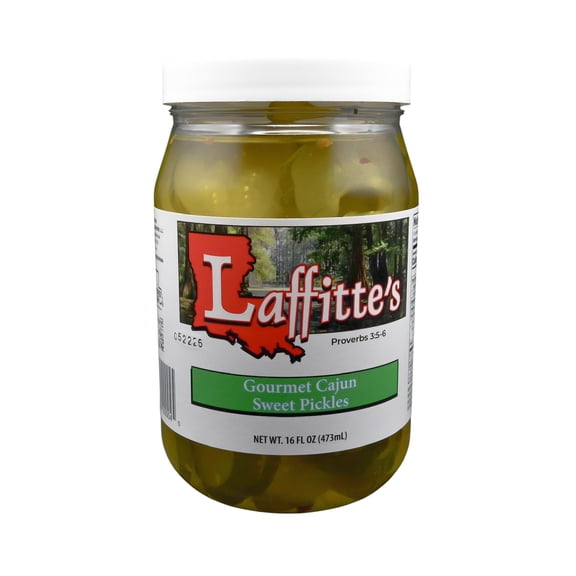 Gourmet Cajun Sweet Pickles in Glass Jar - No Artificial Preservatives