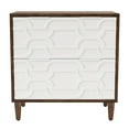 thumbnail image 5 of Yardi Yarda Wood File Cabinet, 2-Drawer Storage Cabinet for A4/Letter/Legal Size, Brown & White, 5 of 6