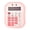 Pink, variant on Tdxkok School Supplies Under $3! 12‑Digit Large Display Candy Color Portable Calculator-office and School Silent Mini Math Tool with Round Buttons