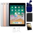 thumbnail image 1 of iPad 9,7 Apple 6ª Gen, 32/128 GB Reacondicionado, Pack c/ Vidrio Temp. Preinst., Estuche, Carg. Ráp., Auric. BT/Inalám. Envío Urg. Cert. 2 Días, 1 of 6