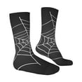 thumbnail image 2 of Goofa A Web With A Spider Printed Men's Crew Socks, Soft Durable Breathable Moisture-Wicking with Odor Control Cotton socks, 2 of 9