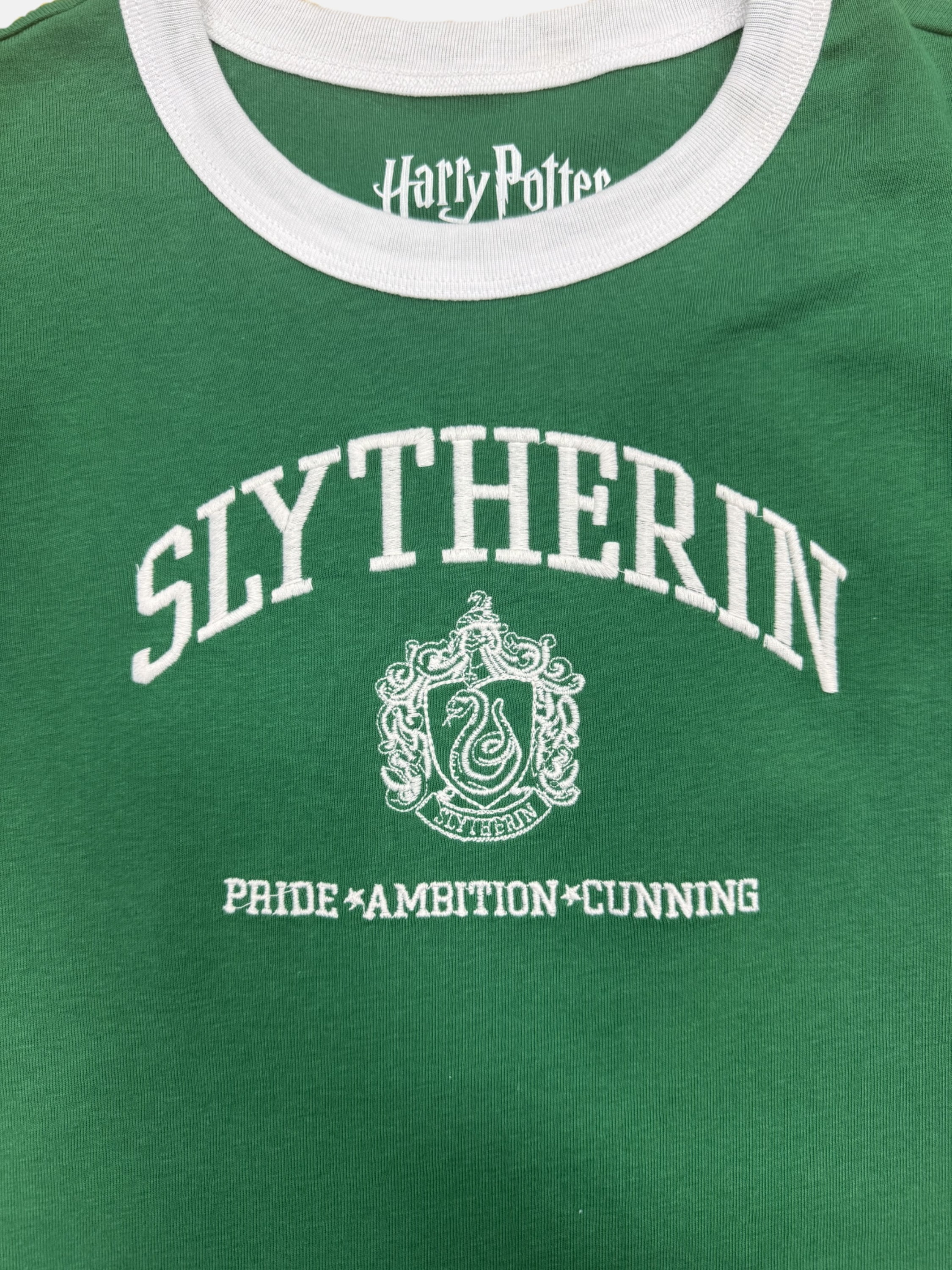 Harry Potter Slytherin Junior Ladies Ringer Tee, S-XL