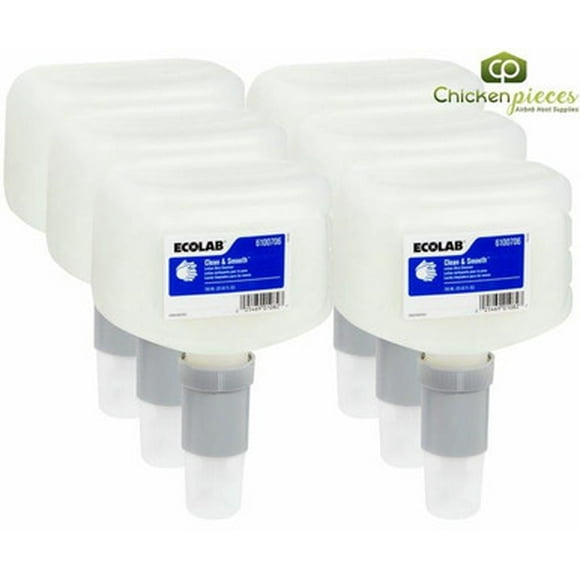 Ecolab Savon à Mains Liquide Clean & Smooth 750 Ml/1,5 Lb (6/caisse) - Certifié Green Seal