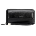 thumbnail image 1 of Men Long Zipper Wallet Large Capacity Faux Leather Credit Card Wallet Billfold, 1 of 10